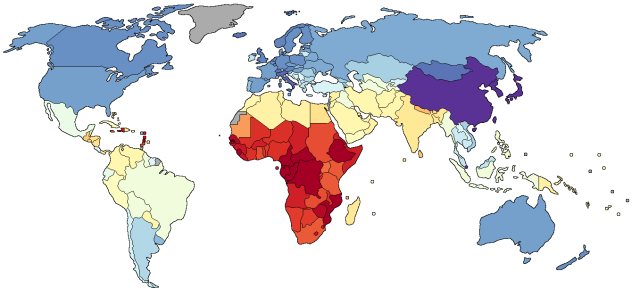 Africa is Red Hot -- What Does it Mean? IQ by Nation _ Wikipedia